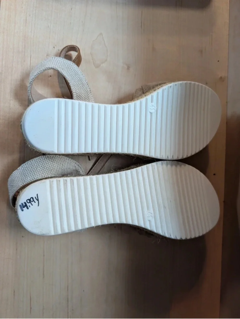 Tan Platform Espadrille Sandals EU 41 US 10
